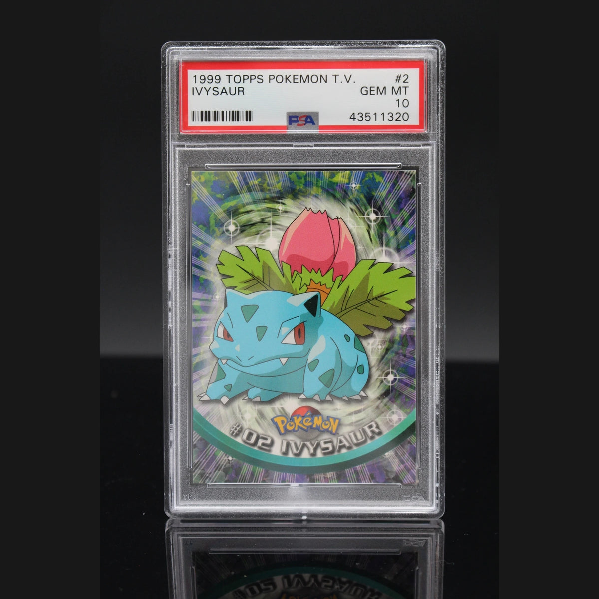 Ivysaur · 1999 Topps Pokemon T.V. · 2 · Englisch · PSA 10 - Bild 1