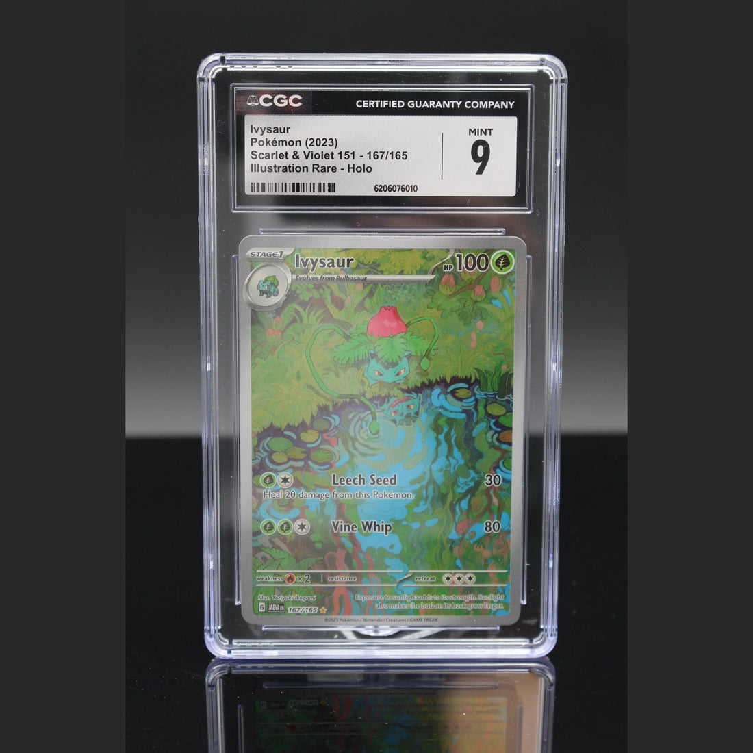 Ivysaur IR · Pokemon 151 · 167/165 · Englisch · CGC 9 - Bild 1