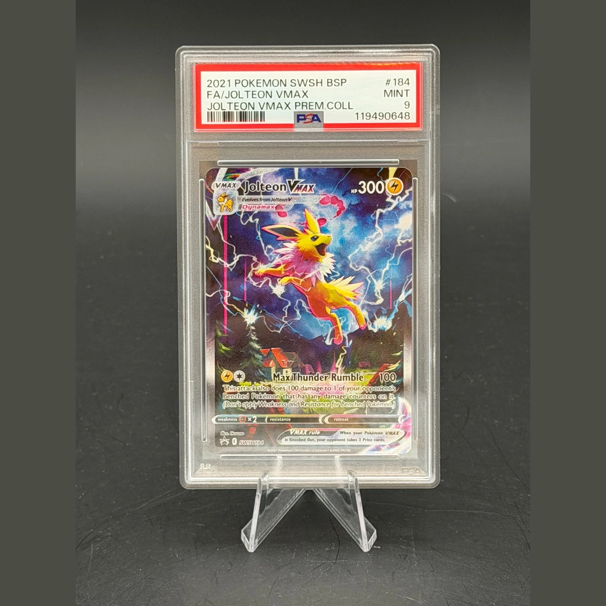 Jolteon VMAX · Black Star Promos · SWSH184 · Englisch · PSA 9 - Bild 1