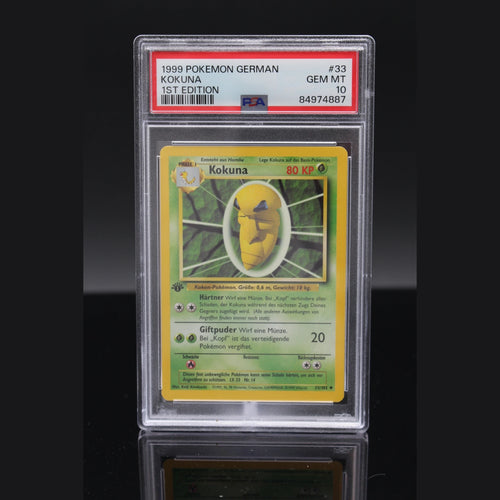 Kokuna · Base Set 1st Edition · 33/102 · Deutsch · PSA 10 - Bild 1