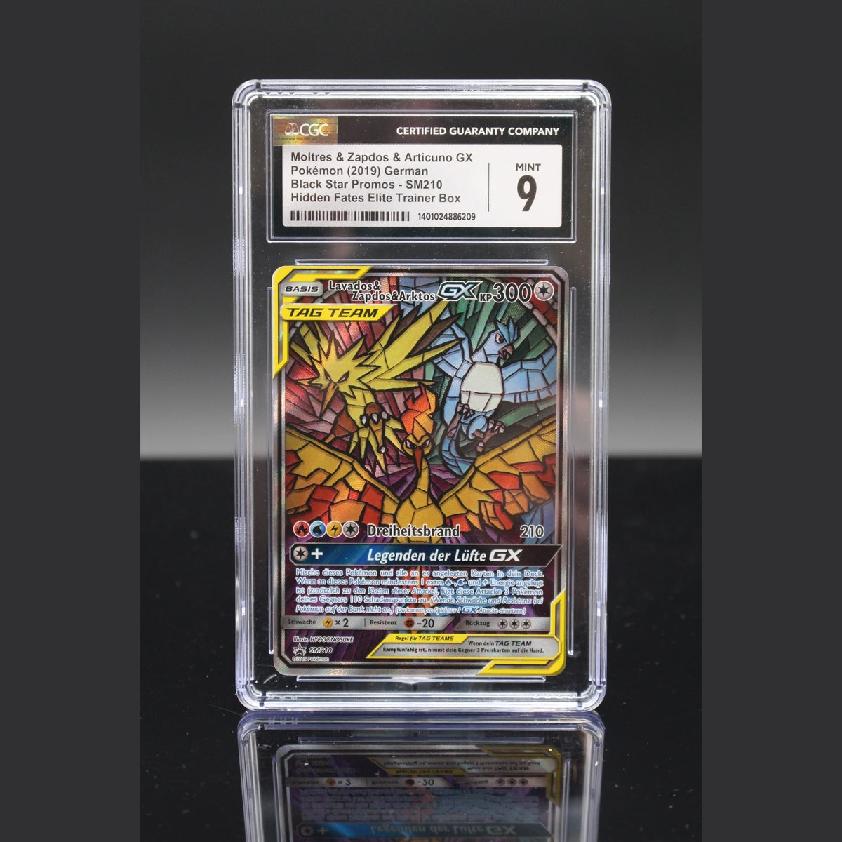 Lavados & Zapdos & Arktos GX · Black Star Promos · SM210 · Deutsch · CGC 9 - Bild 1