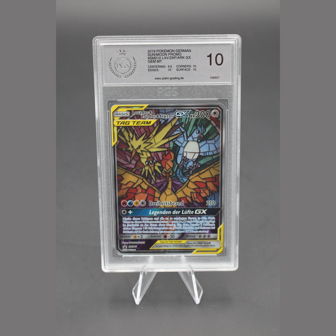 Lavados & Zapdos & Arktos GX · Sun/Moon Promo · SM210 · Deutsch · PGS 10 - Bild 1