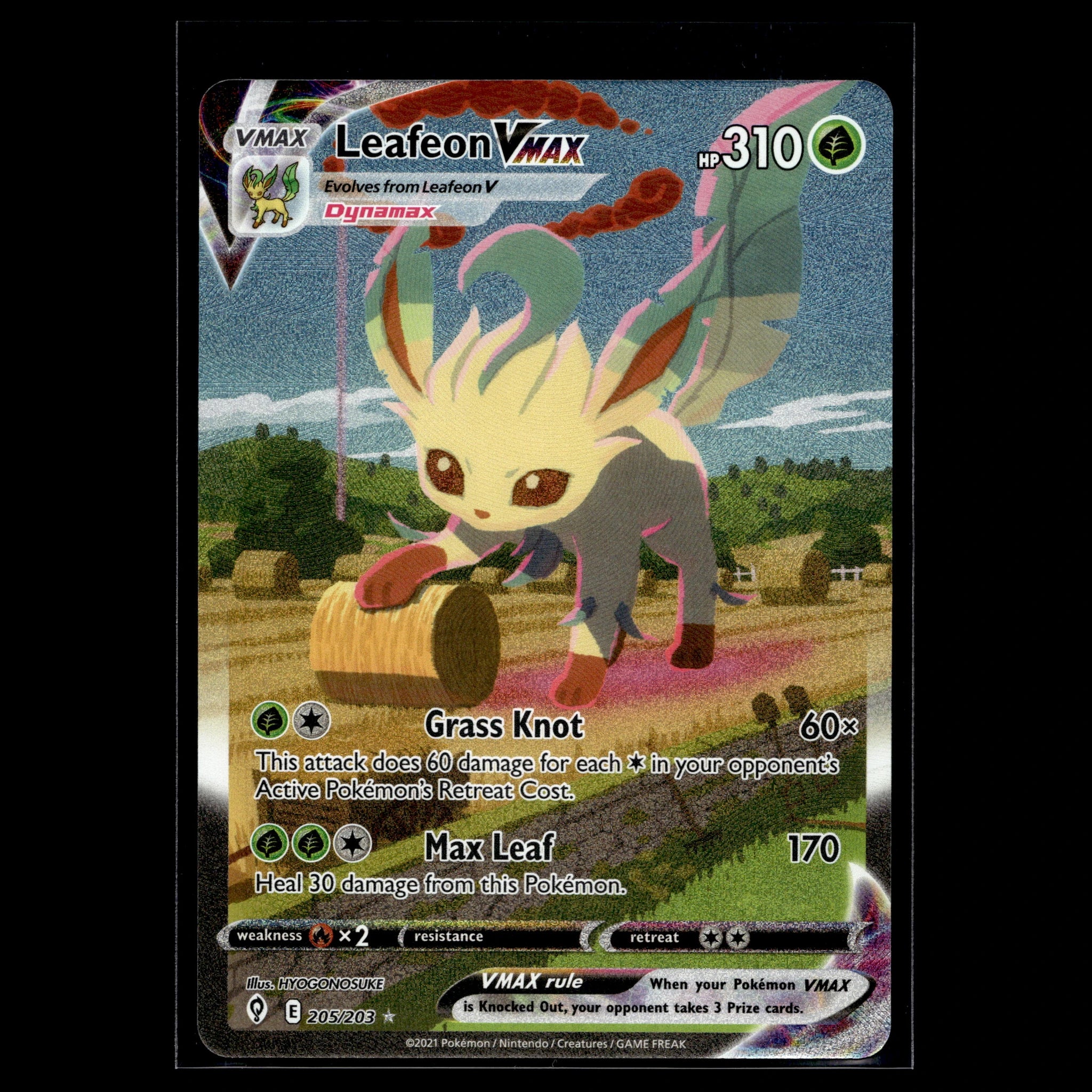 Leafeon VMAX SR · Evolving Skies · 205/203 · Englisch · (Near Mint) - Bild 1