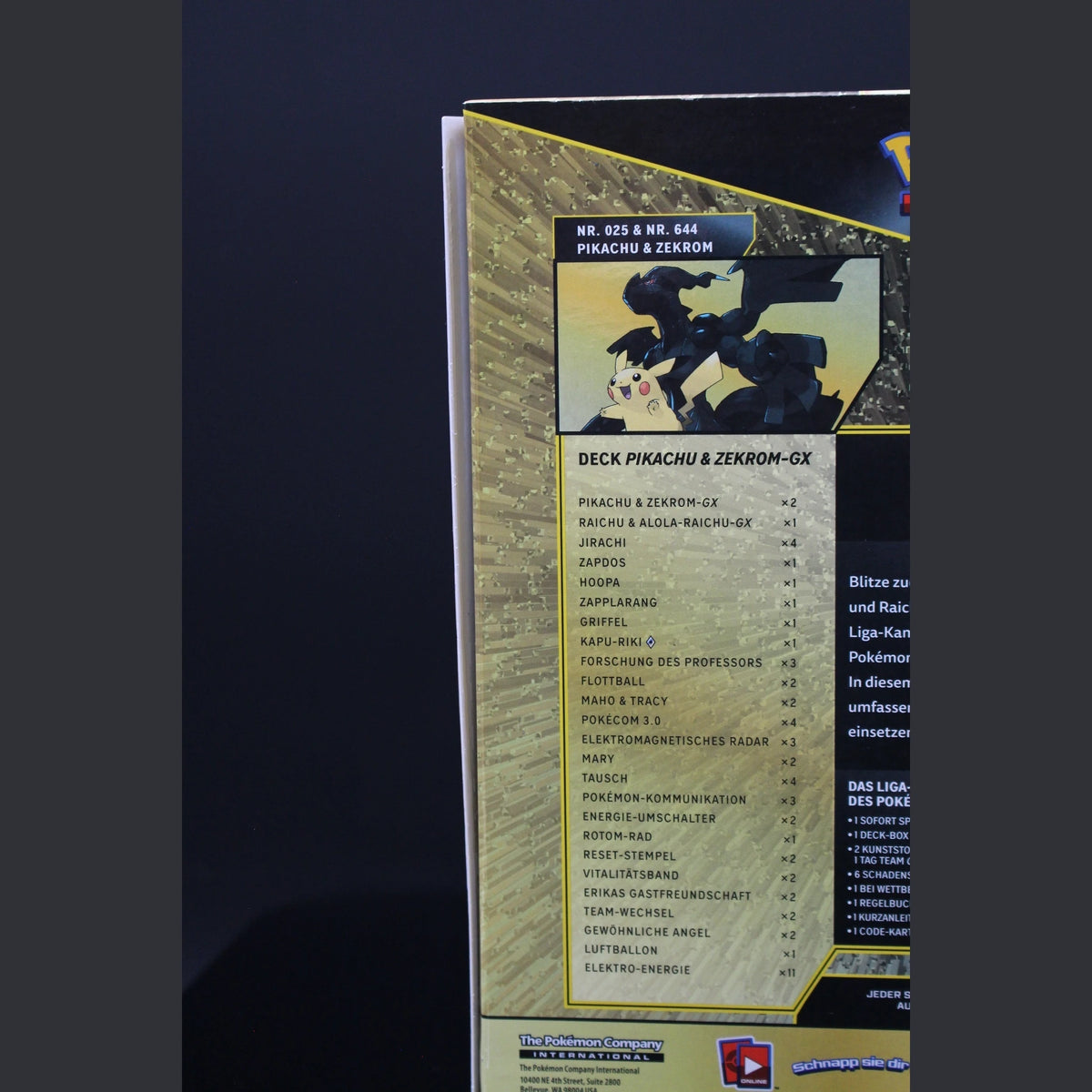 Liga Kampf Deck Pikachu & Zekrom GX · Deutsch · Sealed OVP - Bild 3