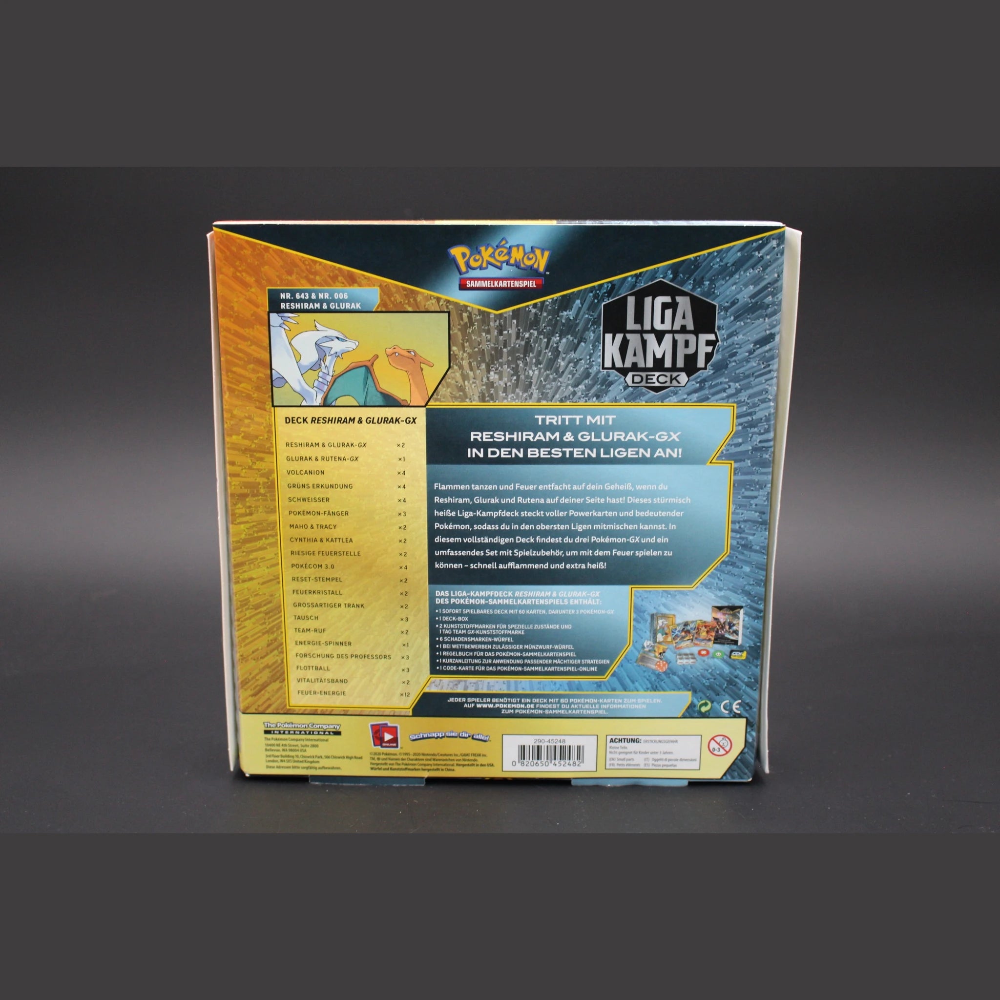 Liga-Kampfdeck Reshiram & Glurak GX · Deutsch · Sealed OVP - Bild 2