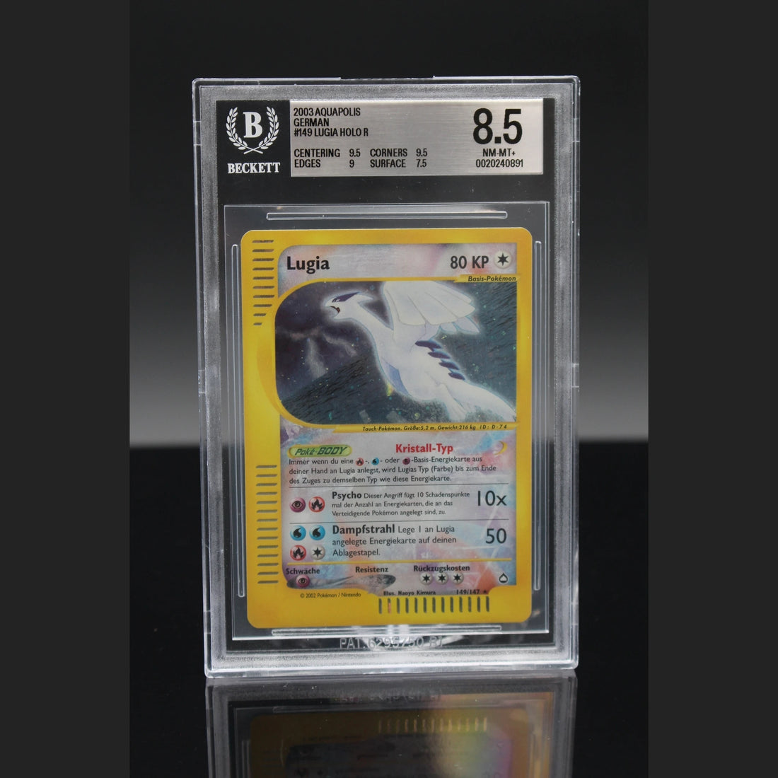 Lugia Holo · Aquapolis · 149/147 · Deutsch · BGS 8.5 - Bild 1