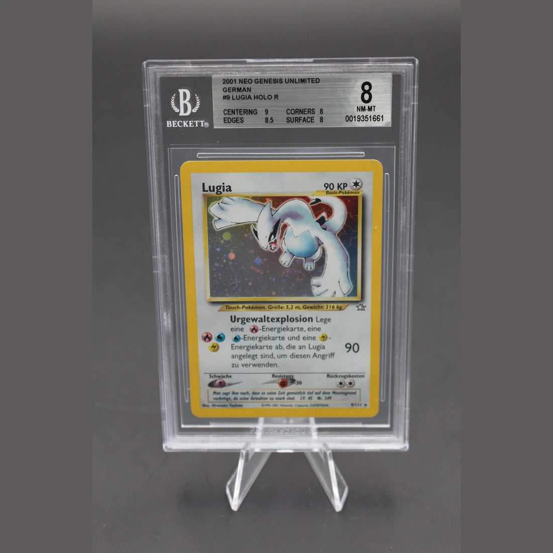 Lugia Holo · Neo Genesis · 9/111 · Deutsch · BGS 8 - Bild 1