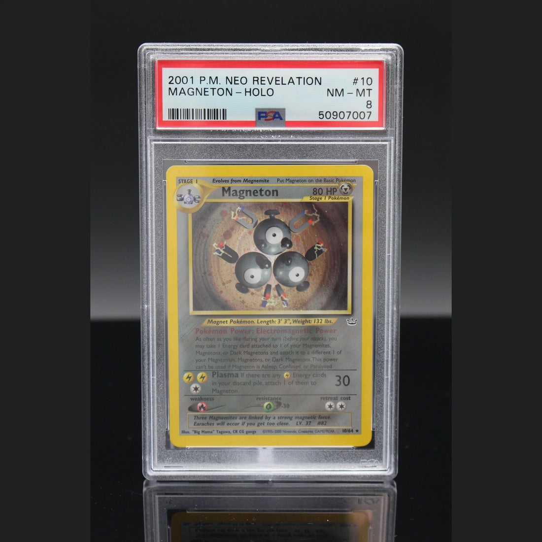Magneton Holo · Neo Revelation · 10/64 · Englisch · PSA 8 - Bild 1