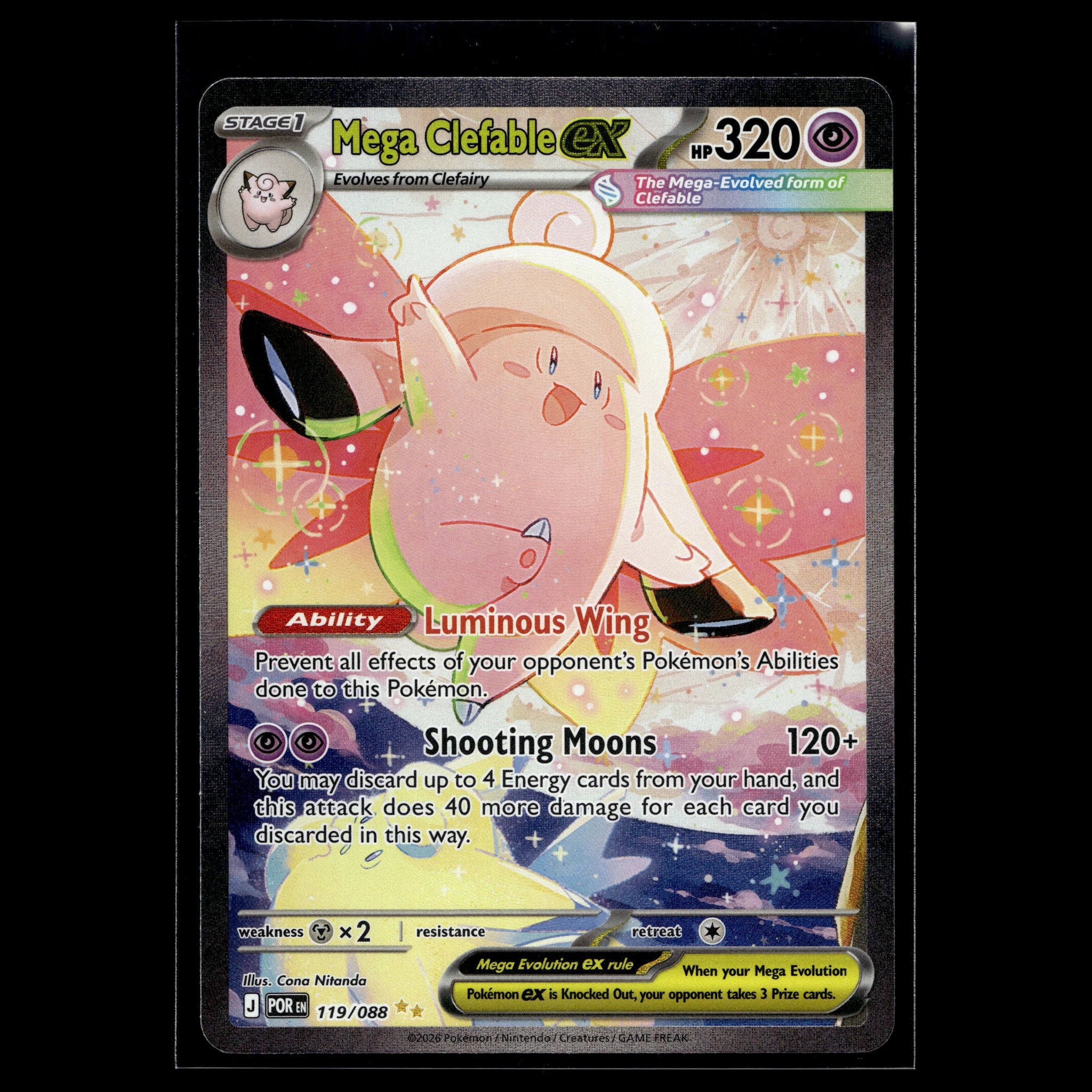 Mega Clefable ex · 119/088 · Englisch · (Near Mint) - Bild 1