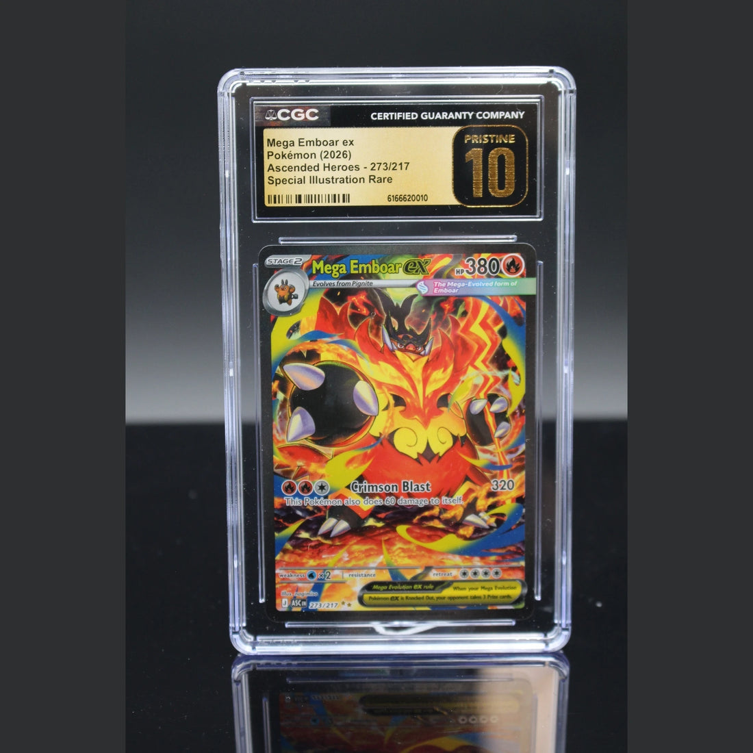 Mega Emboar ex · Ascended Heroes · 273/217 · Englisch · CGC 10 - Bild 1
