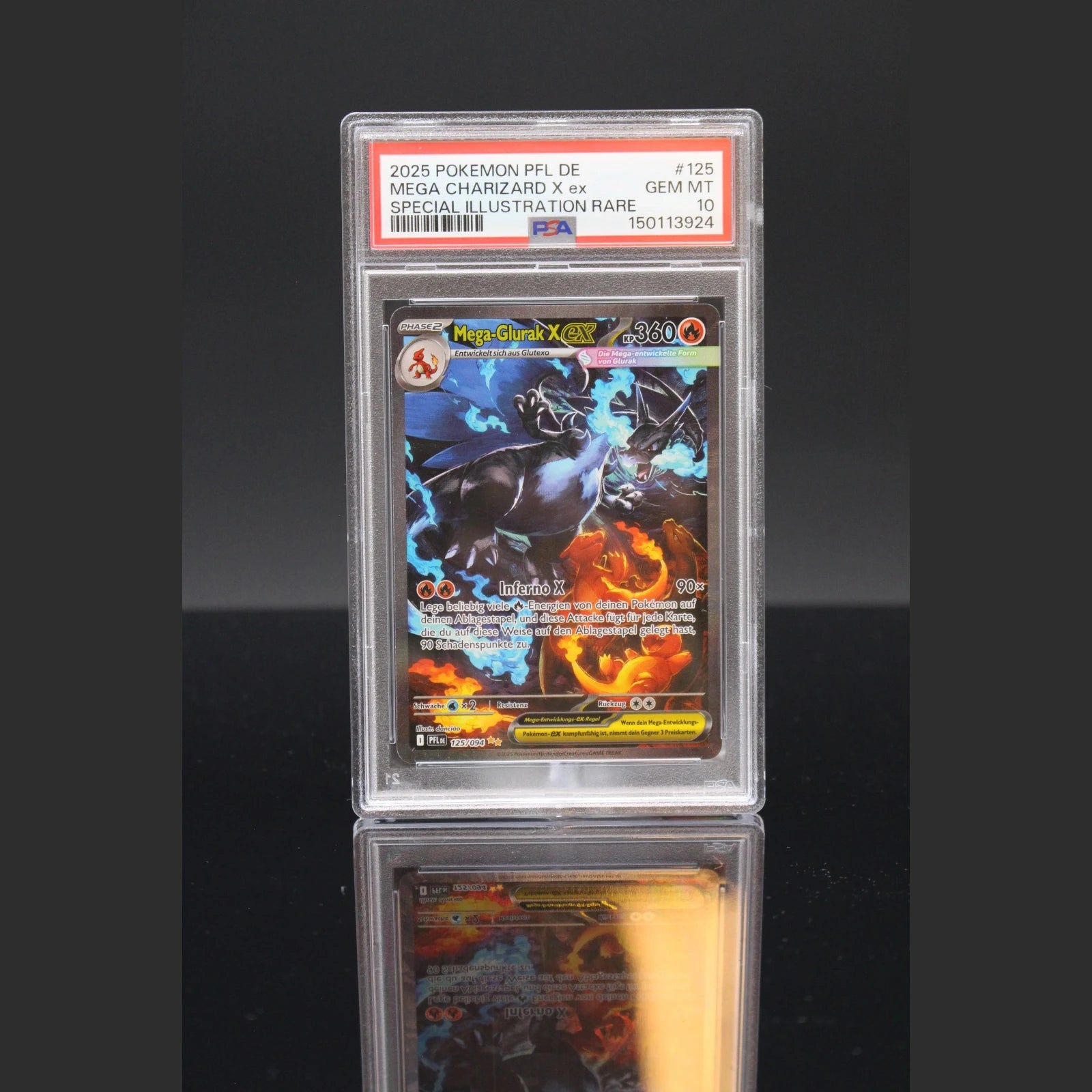 Mega-Glurak X ex SAR · PFL · 125/094 · Deutsch · PSA 10 - Bild 1