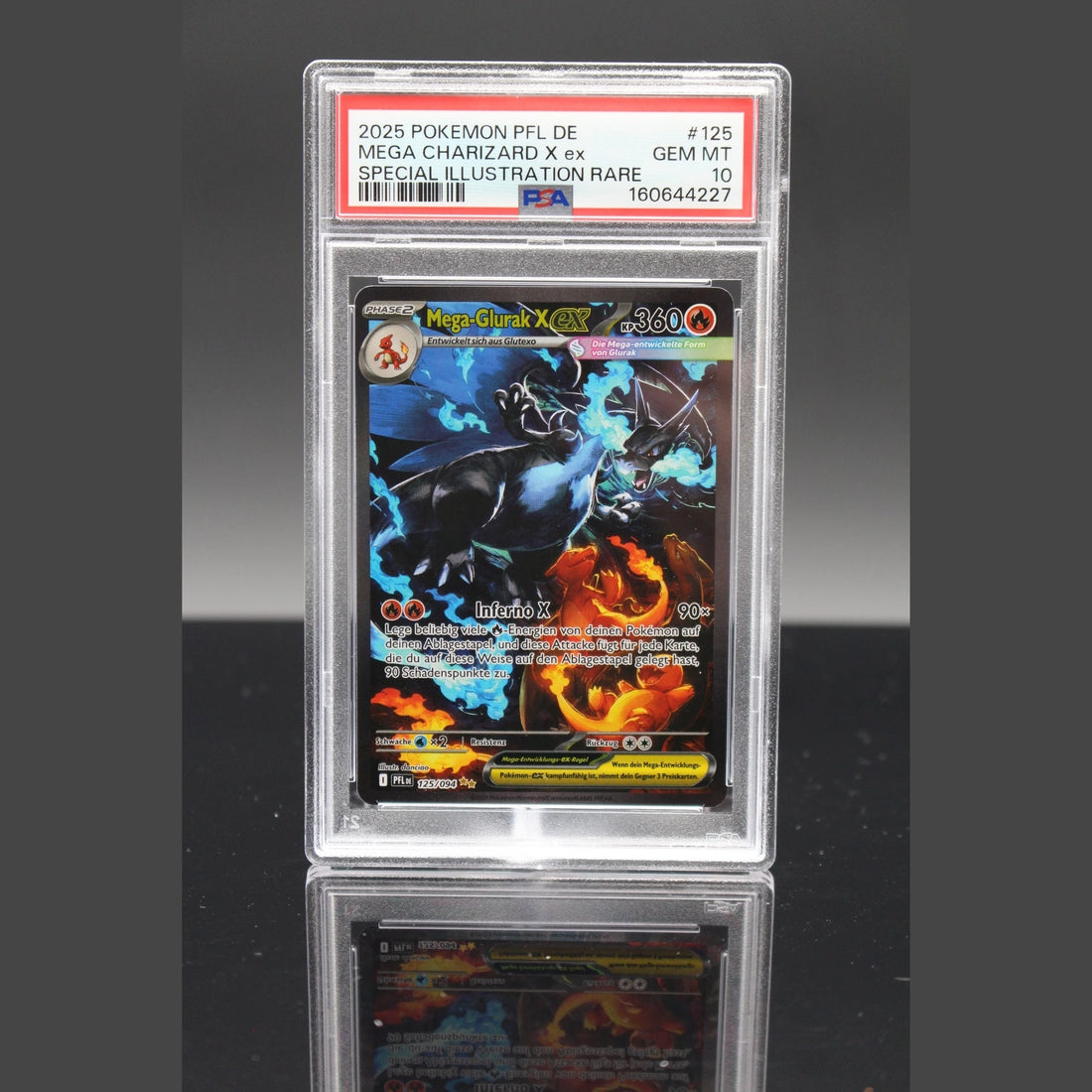 Mega-Glurak X ex SAR · PFL · 125/094 · Deutsch · PSA 10 - Bild 1