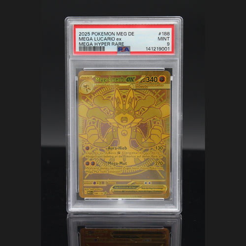 Mega-Lucario ex UR · Mega-Entwicklung · 188/132 · Deutsch · PSA 9 - Bild 1