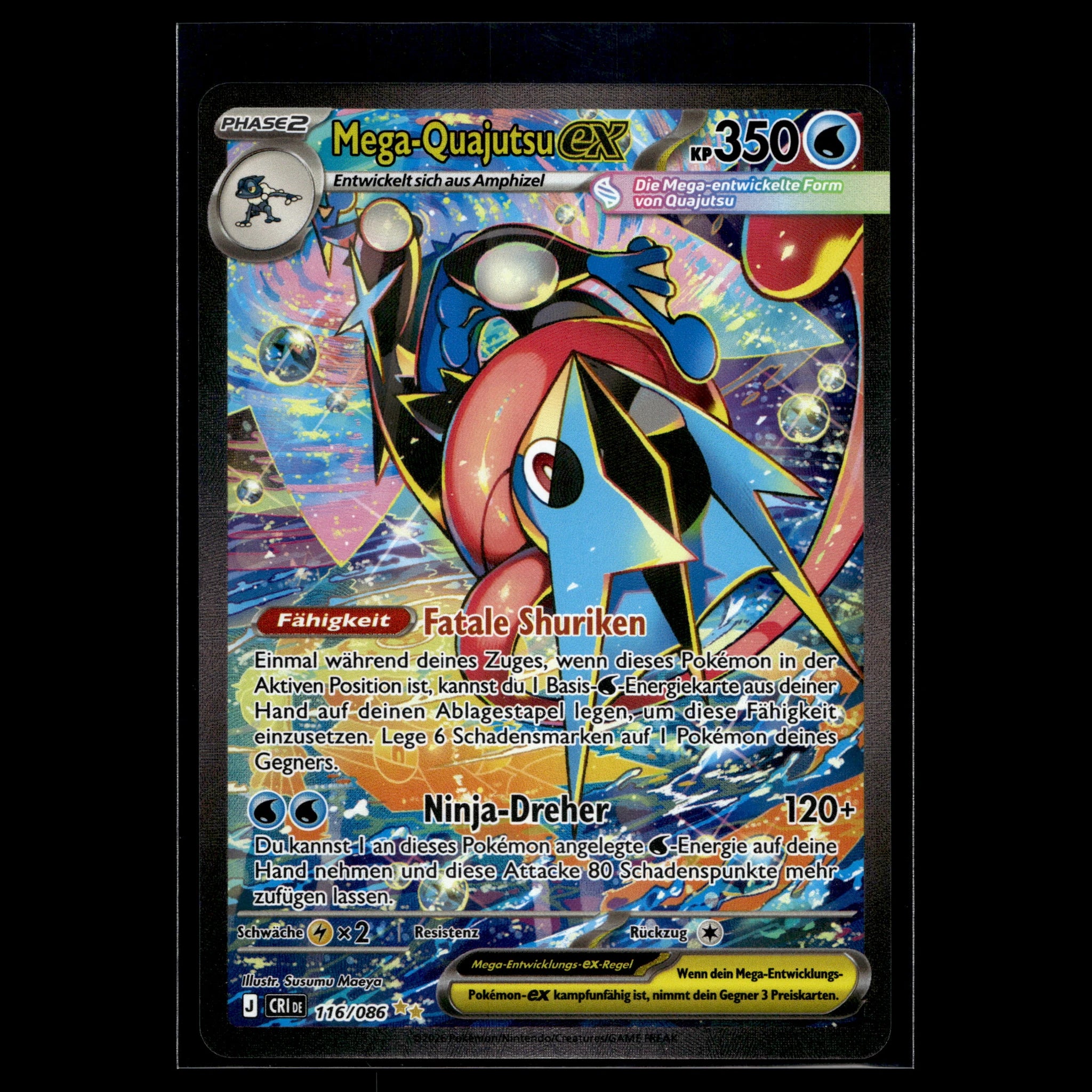 Mega-Quajutsu ex SAR · CRI · 116/086 · Deutsch · (Near Mint) - Bild 1