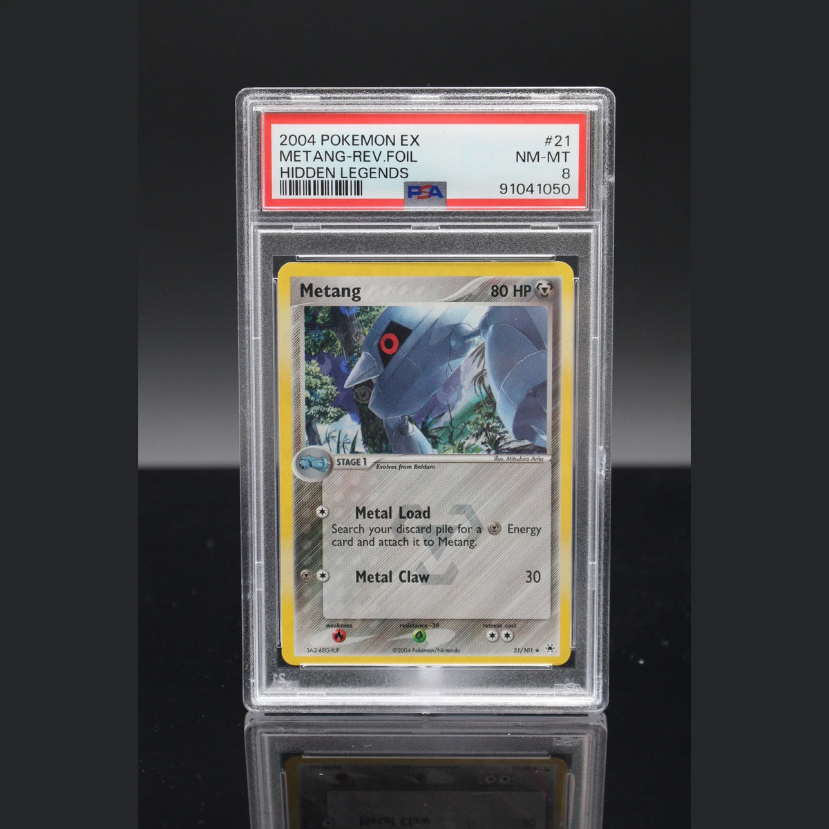 Metang Reverse · Hidden Legends · 21/101 · Englisch · PSA 8 - Bild 1