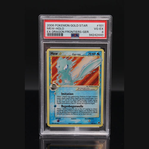 Mew Gold Star Delta Species · EX Dragon Frontiers · 101/101 · Deutsch · PSA 4 - Bild 1