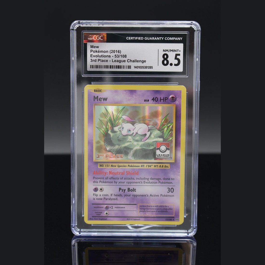 Mew Promo · Evolutions · 53/108 · Englisch · CGC 8.5 - Bild 1