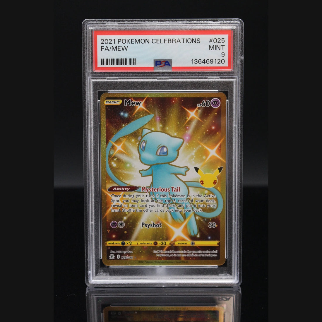 Mew SR · Celebrations · 025/025 · Englisch · PSA 9 - Bild 1