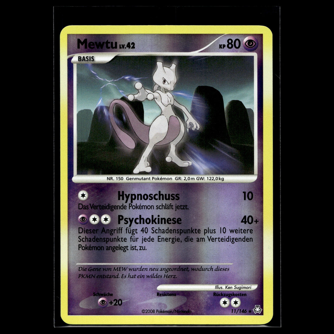Mewtu reverse · Erwachte Legenden · 11/146 · Deutsch · (Near Mint-) - Bild 1