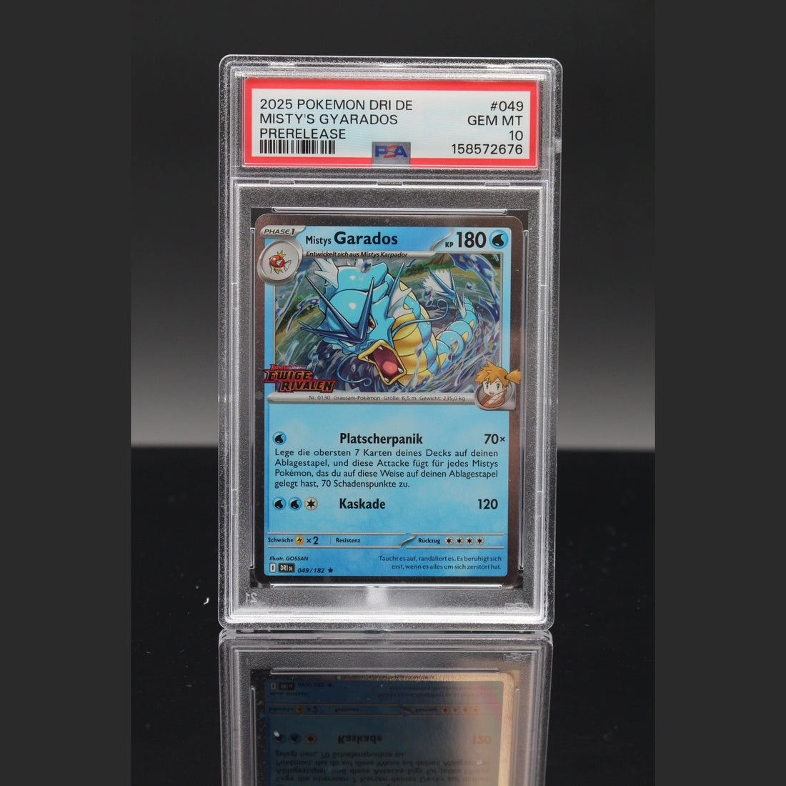 Mistys Garados Holo · Ewige Rivalen · 049/182 · Deutsch · PSA 10 - Bild 1