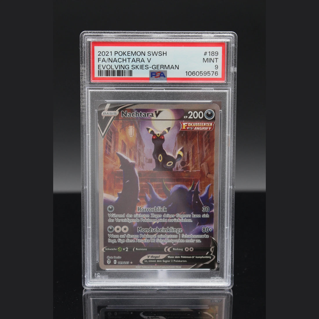 Nachtara V SR · Drachenwandel · 189/203 · Deutsch · PSA 9 - Bild 1