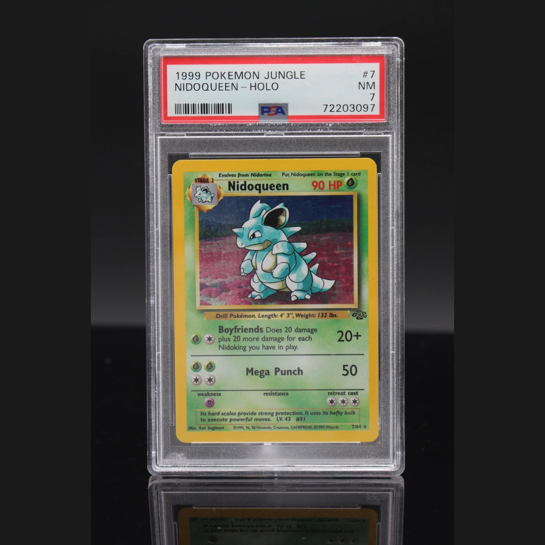 Nidoqueen Holo · Jungle · 7/64 · Englisch · PSA 7 - Bild 1