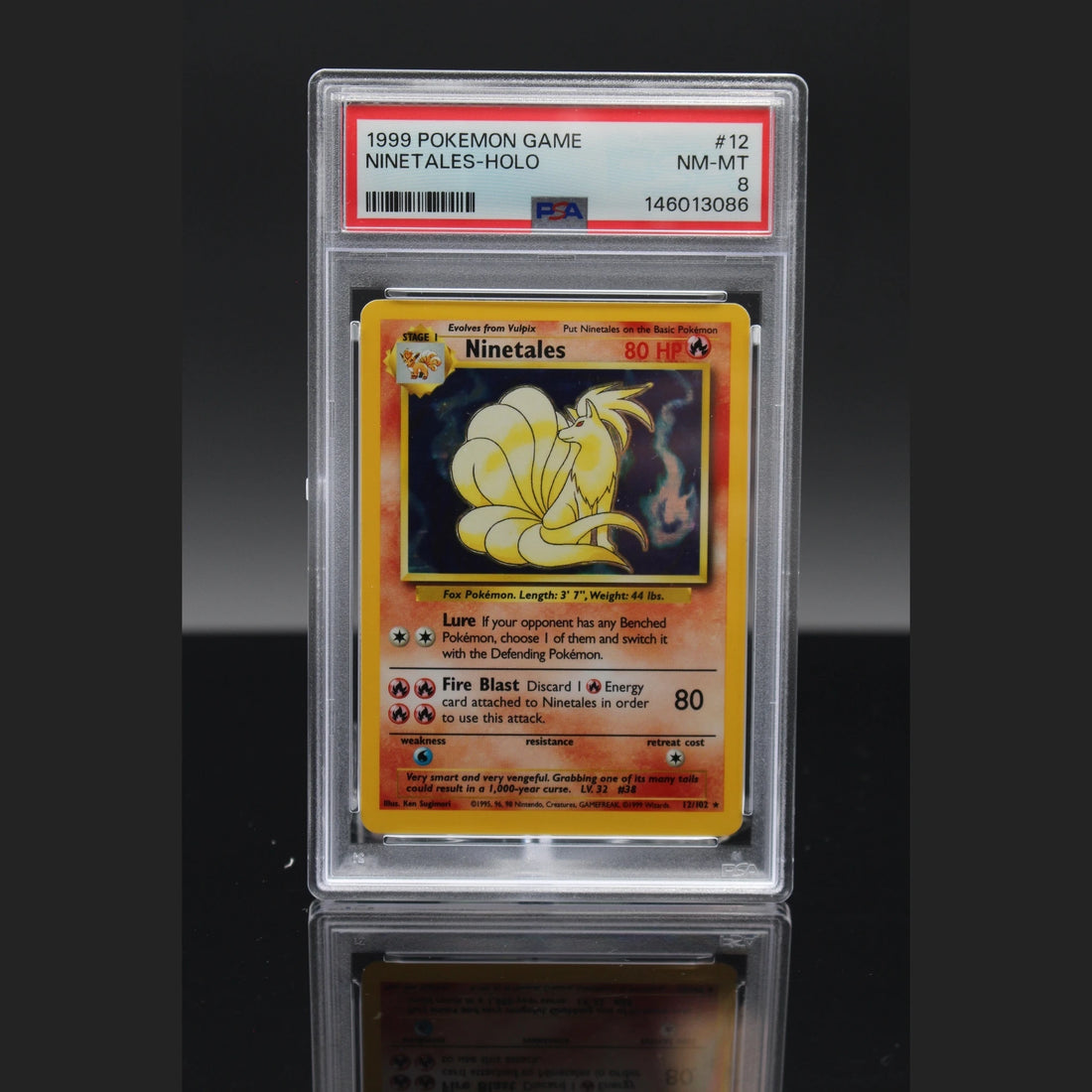 Ninetales Holo · Base Set · 12/102 · Englisch · PSA 8 - Bild 1