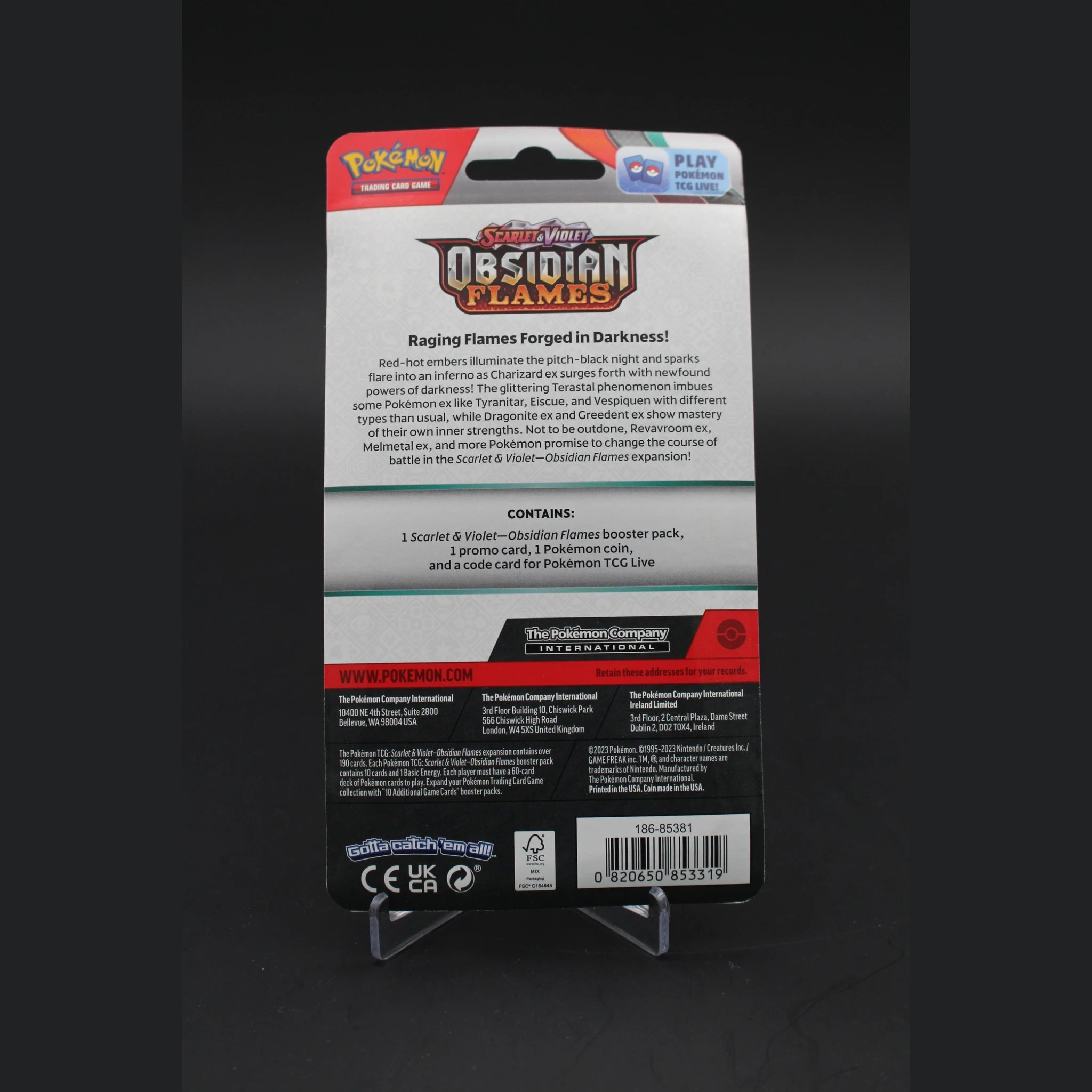 Obsidian Flames Checklane Blister (Paldean Wooper) · Englisch · Sealed OVP - Bild 2