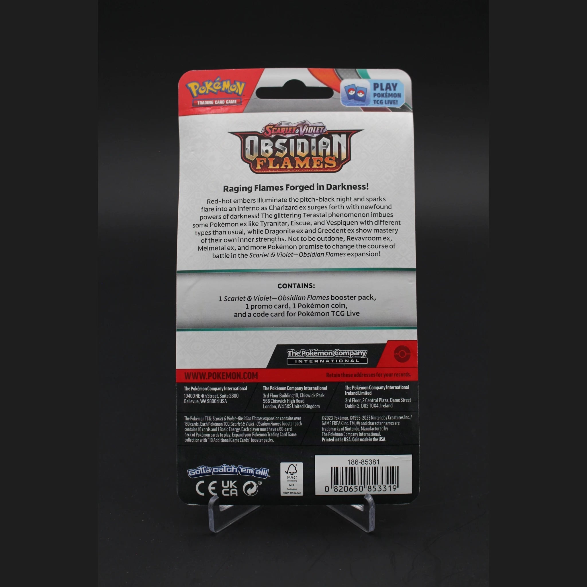 Obsidian Flames Checklane Blister (Pawmi) · Englisch · Sealed OVP - Bild 2