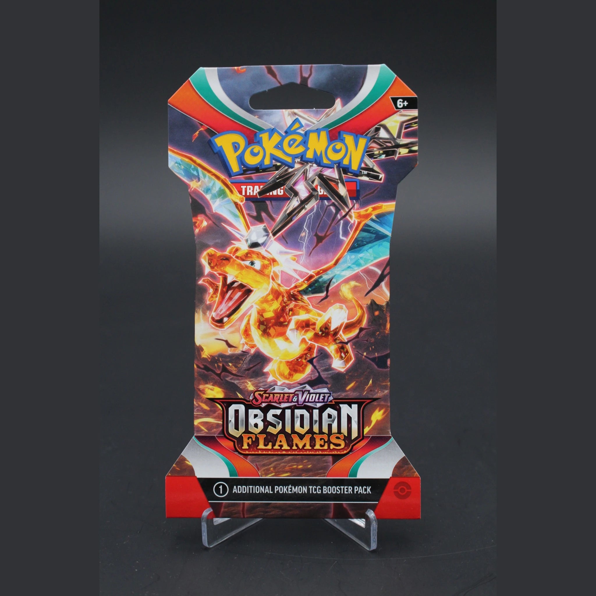 Obsidian Flames Sleeved Booster Pack · Englisch · Sealed OVP - Bild 1