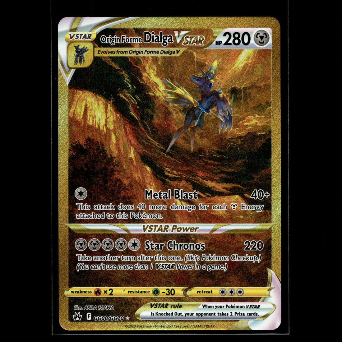 Origin Forme Dialga VSTAR · Crown Zenith · GG68/GG70 · Englisch · (Near Mint) - Bild 1