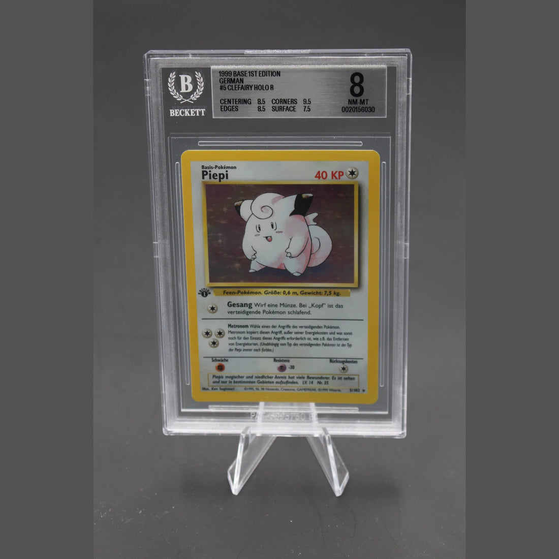 Piepi Holo · Base Set 1st Edition · 5/102 · Deutsch · BGS 8 - Bild 1
