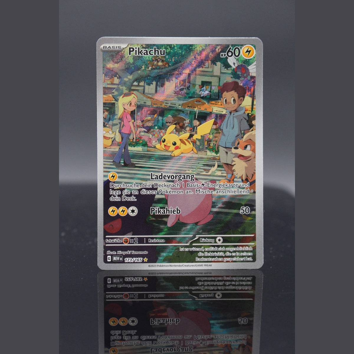 Pikachu AR · Pokemon 151 · 173/165 · Deutsch · (Near Mint) - Bild 1