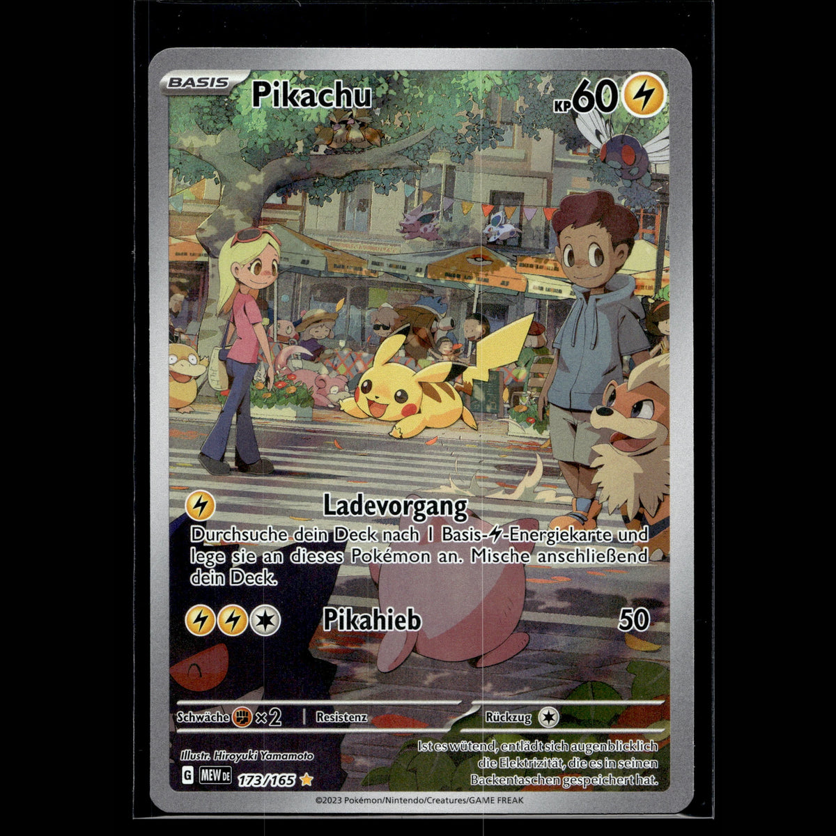 Pikachu AR · Pokemon 151 · 173/165 · Deutsch · (Near Mint) - Bild 2