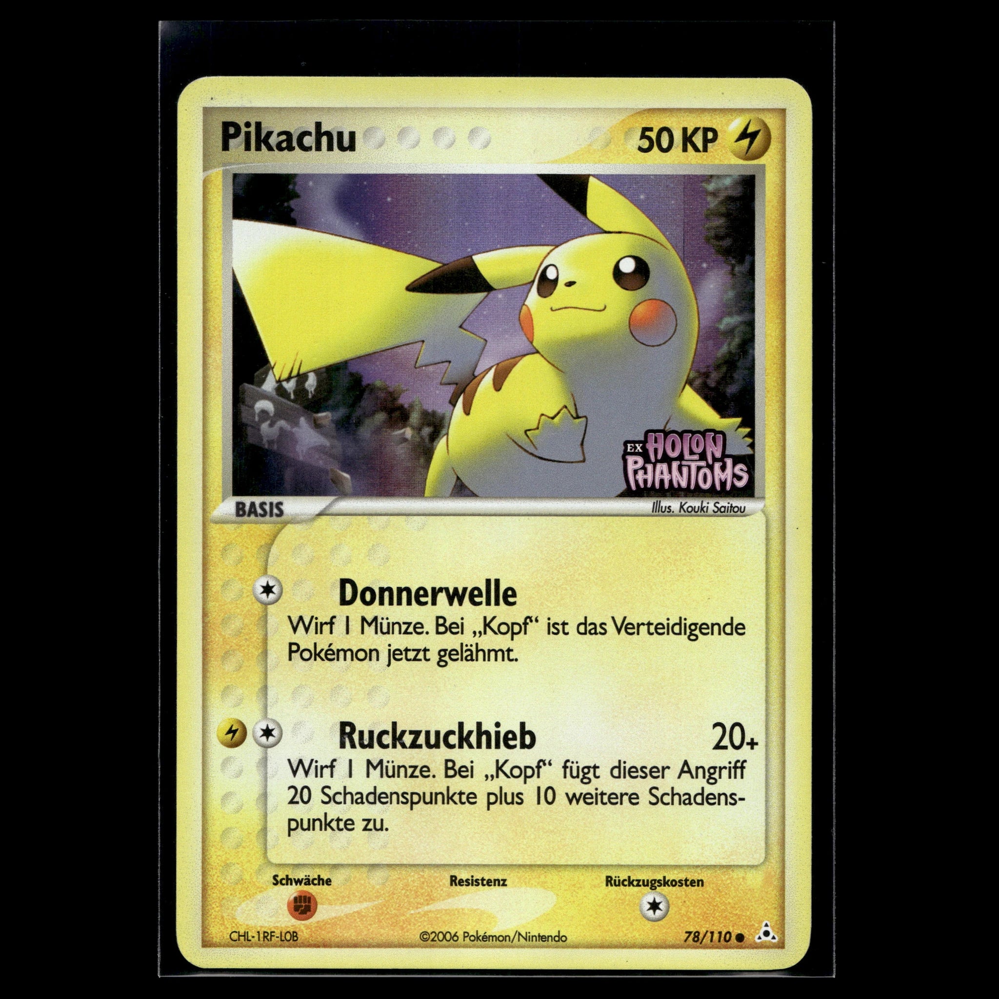 Pikachu · EX Holon Phantoms · 78/110 · Deutsch · (Light Played) - Bild 1