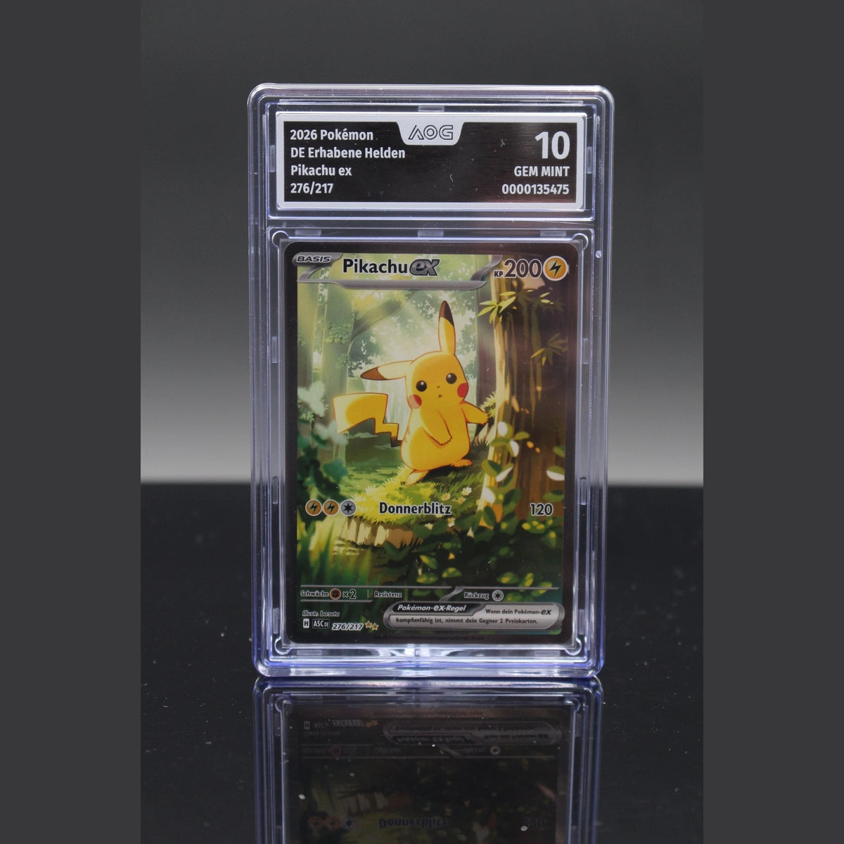 Pikachu ex SAR · Erhabene Helden · 276/217 · Deutsch · AOG 10 - Bild 1