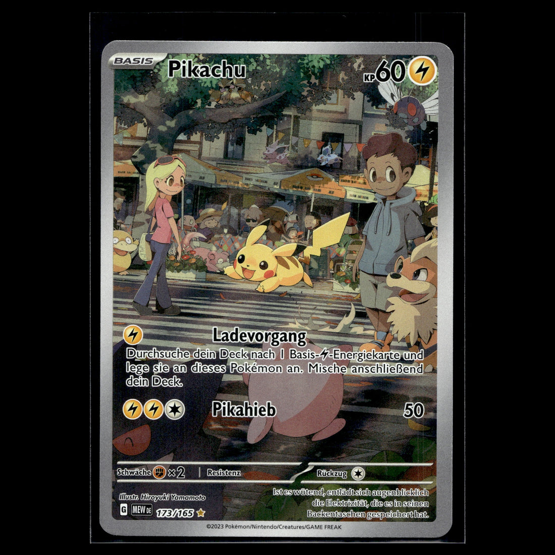 Pikachu IR · Pokemon 151 · 173/165 · Deutsch · (Near Mint) - Bild 1