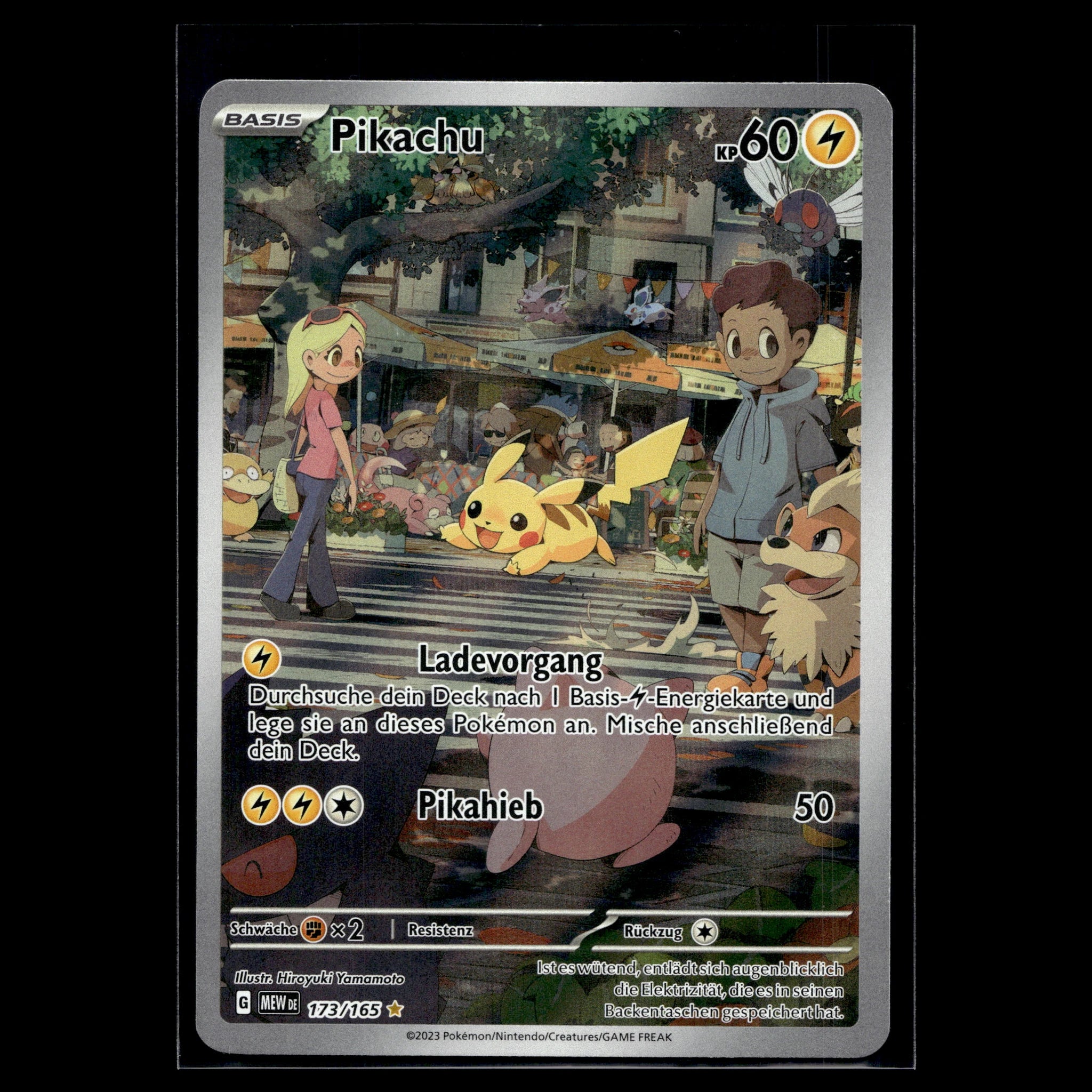 Pikachu IR · Pokemon 151 · 173/165 · Deutsch · (Near Mint) - Bild 1