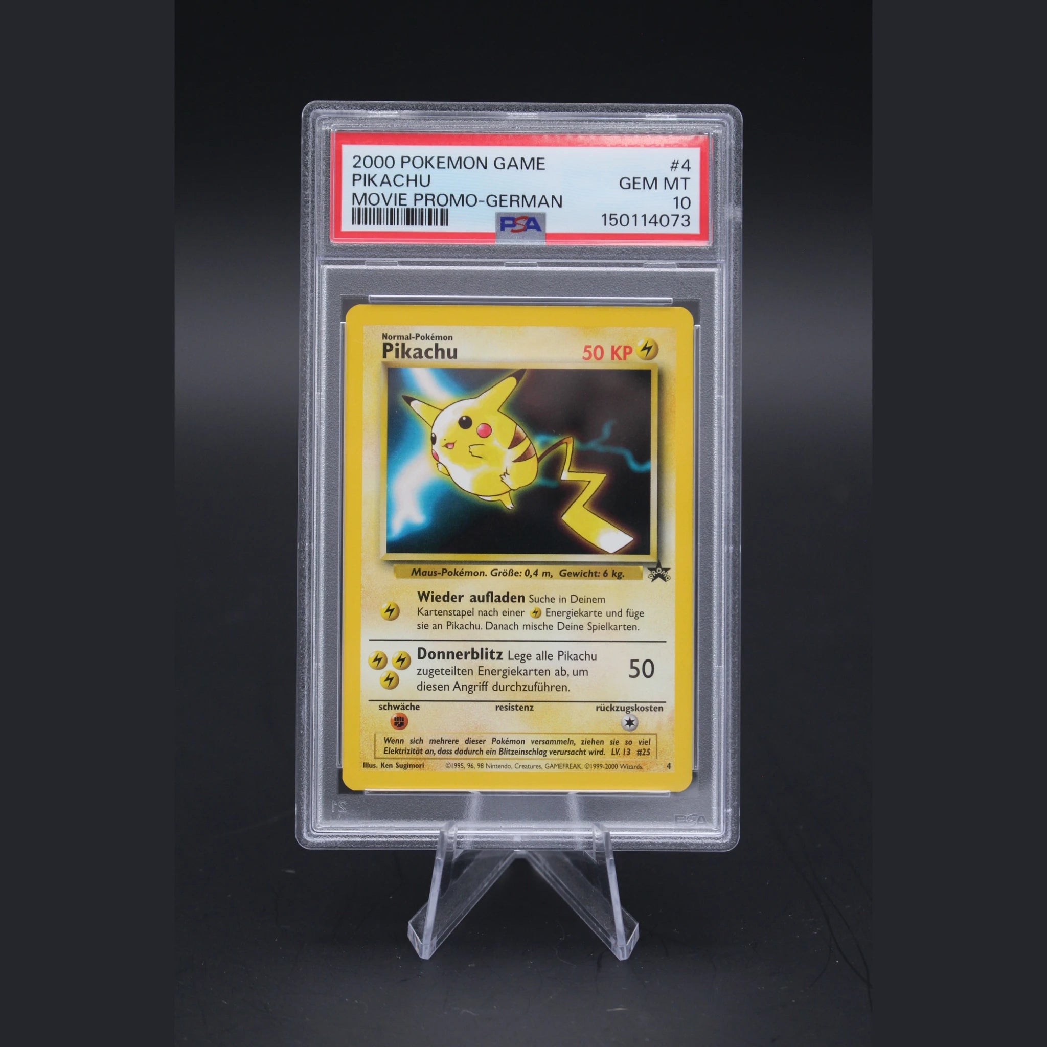 Pikachu · Movie Promo · 4 · Deutsch · PSA 10 - Bild 1