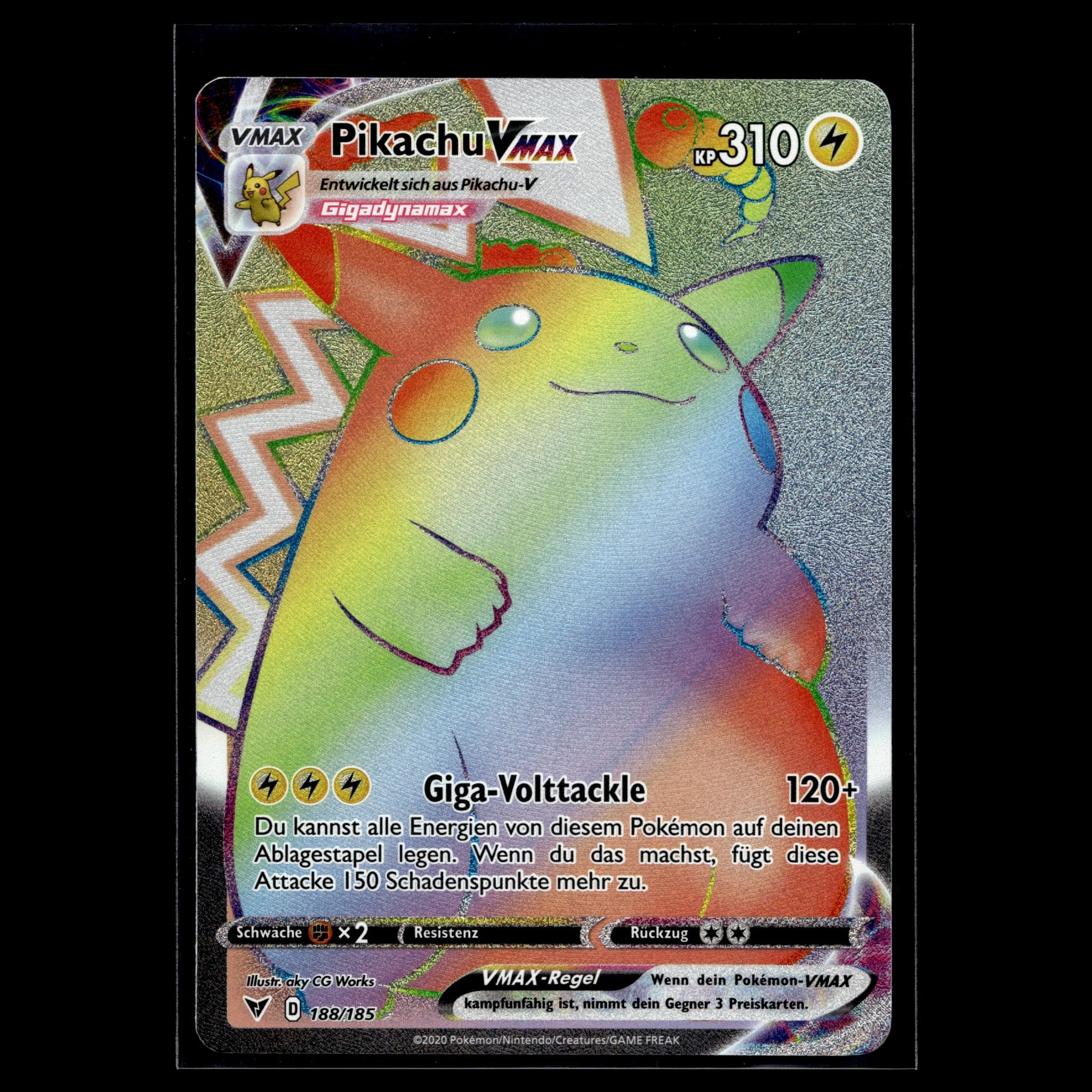 Pikachu VMAX HR · Farbenschock · 188/185 · Deutsch · (Near Mint) - Bild 1