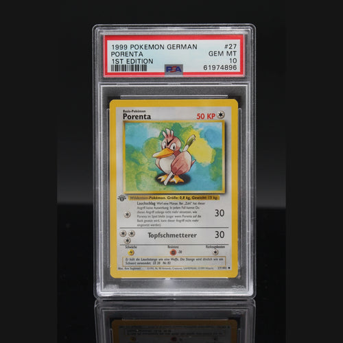 Porenta · Base Set 1st Edition · 27/102 · Deutsch · PSA 10 - Bild 1