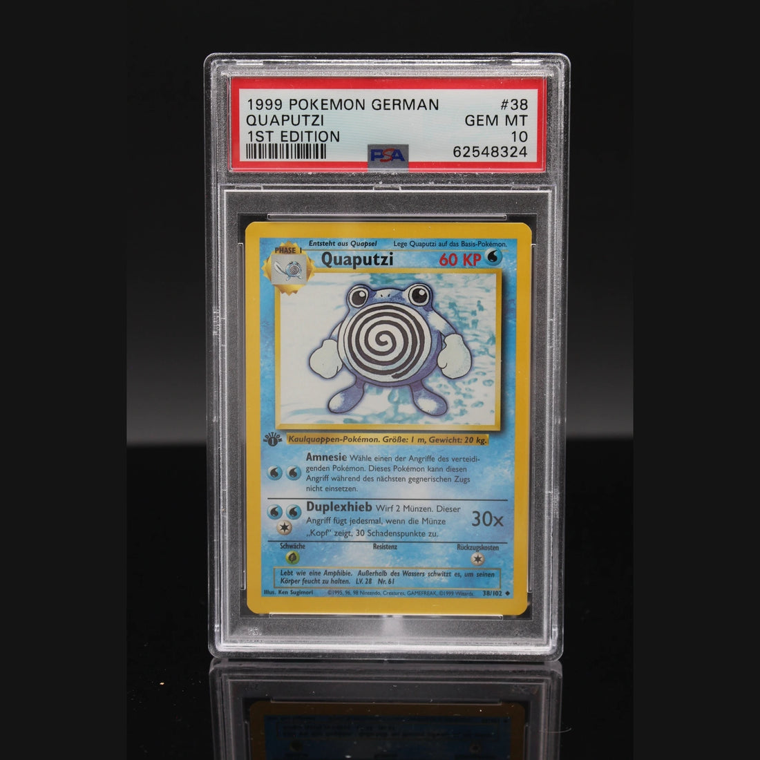 Quaputzi · Base Set 1st Edition · 38/102 · Deutsch · PSA 10 - Bild 1