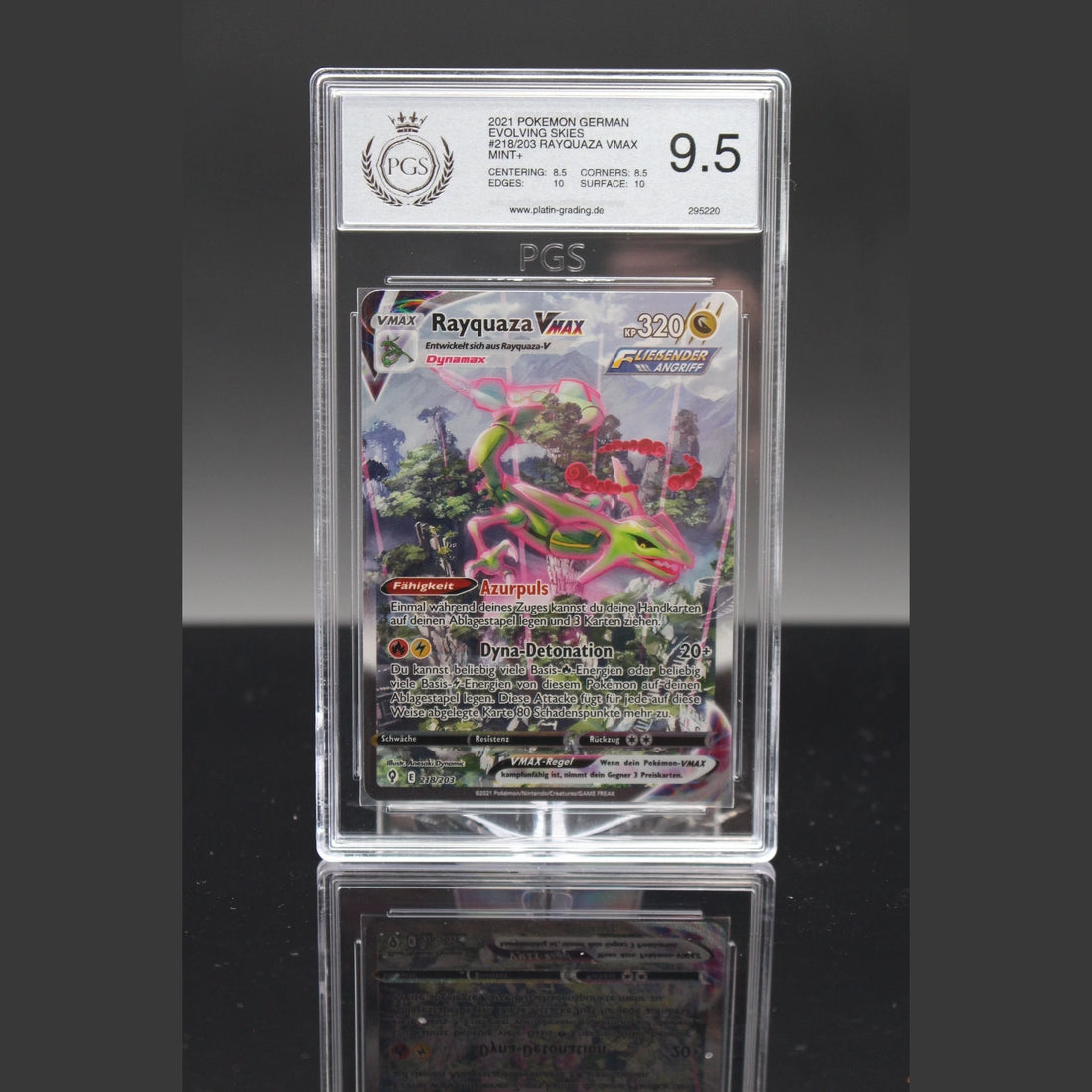 Rayquaza VMAX SAR · Drachenwandel · 218/203 · Deutsch · PGS 9.5 - Bild 1