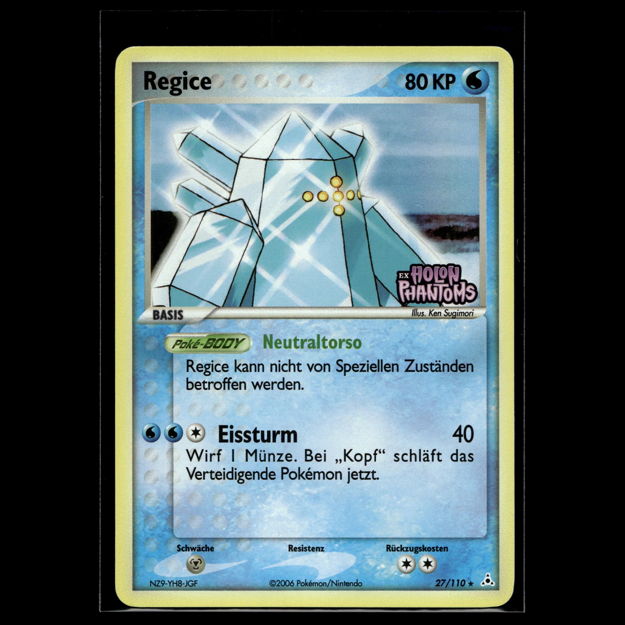 Regice reverse · EX Holon Phantoms · 27/110 · Deutsch · (Excellent) - Bild 1