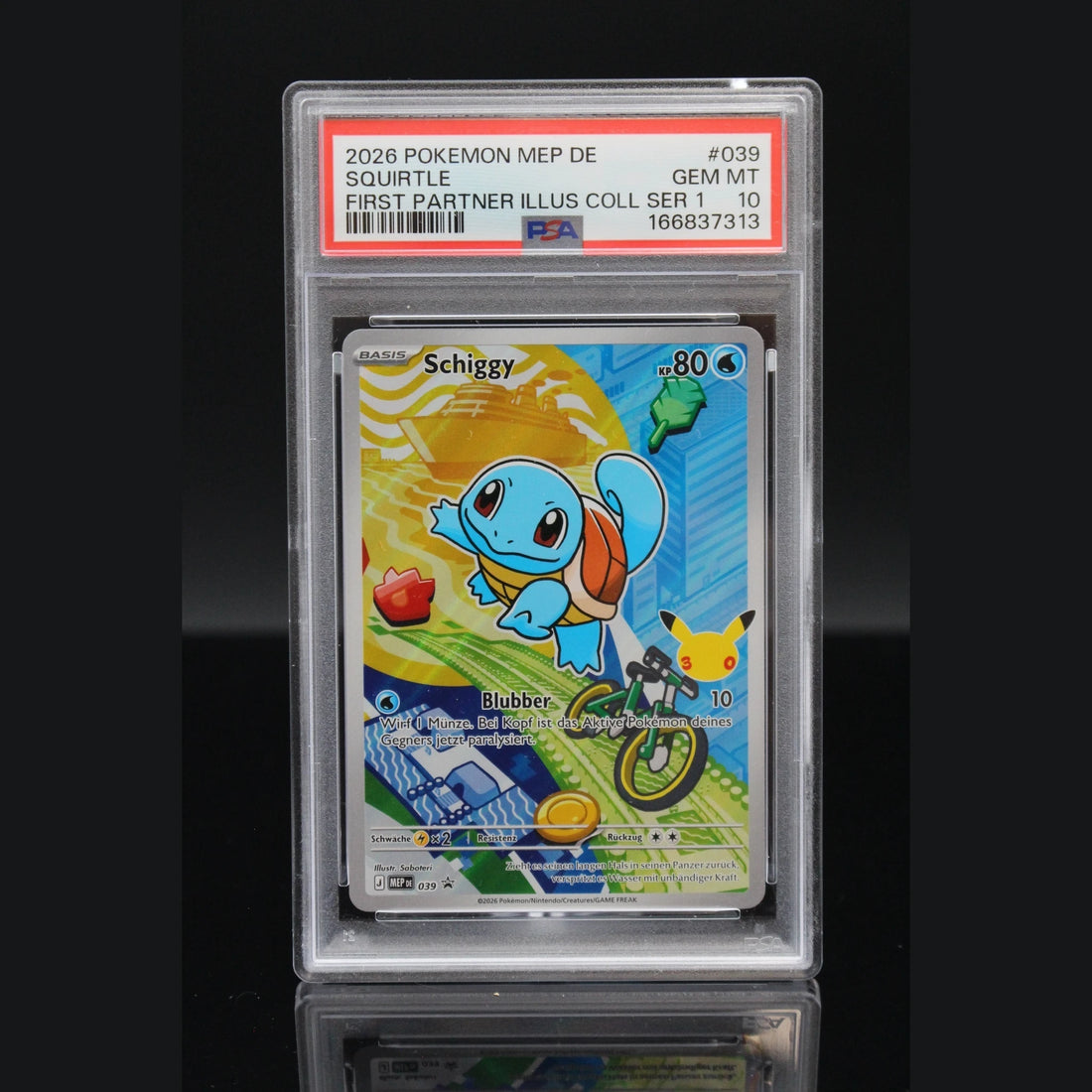 Schiggy · FIRST PARTNER ILLUS COLL SER 1 · 039 · Deutsch · PSA 10 - Bild 1