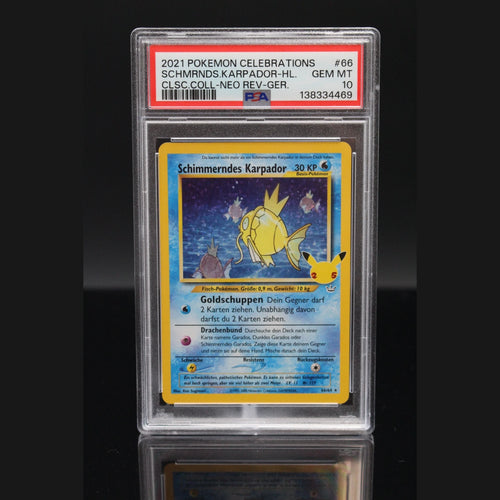 Schimmerndes Karpador Holo · Celebrations: Classic Collection · 66/64 · Deutsch · PSA 10 - Bild 1