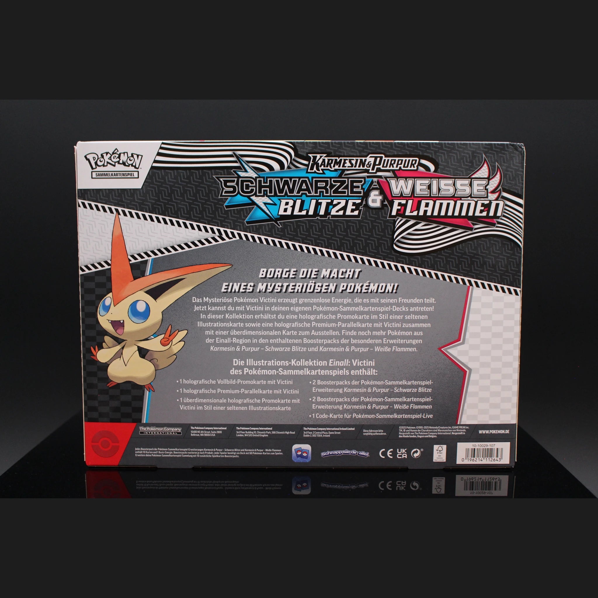 Schwarze Blitze & Weiße Flammen Illustrations-Kollektion Einall: Victini · Deutsch · Sealed OVP - Bild 2