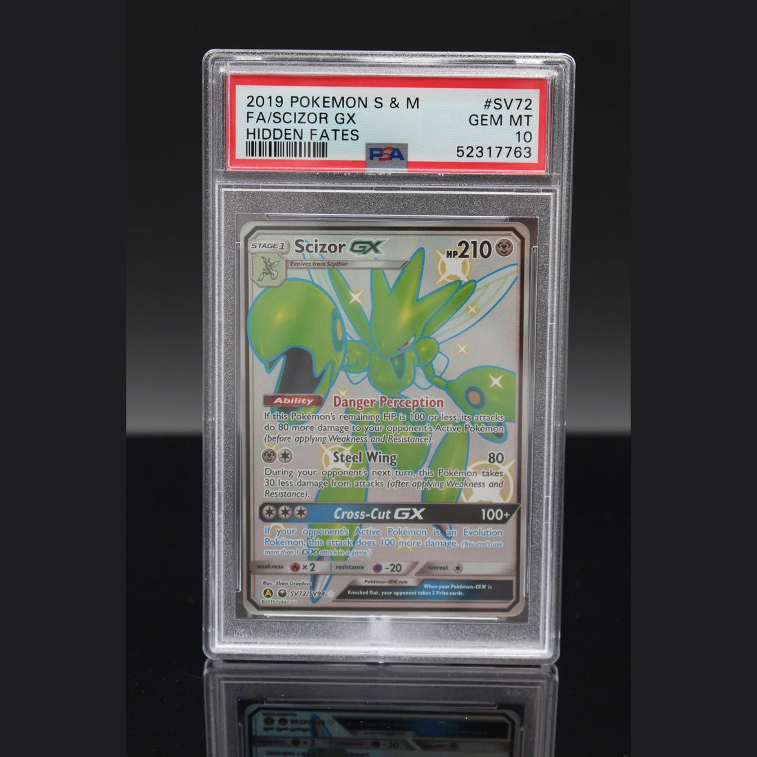 Scizor GX SR · Hidden Fates · SV72/SV94 · Englisch · PSA 10 - Bild 1