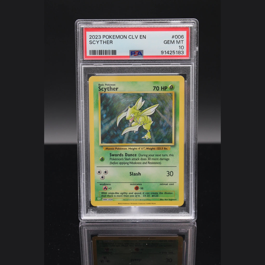 Scyther Holo · Classic: Venusaur ex Deck · 006/034 · Englisch · PSA 10 - Bild 1