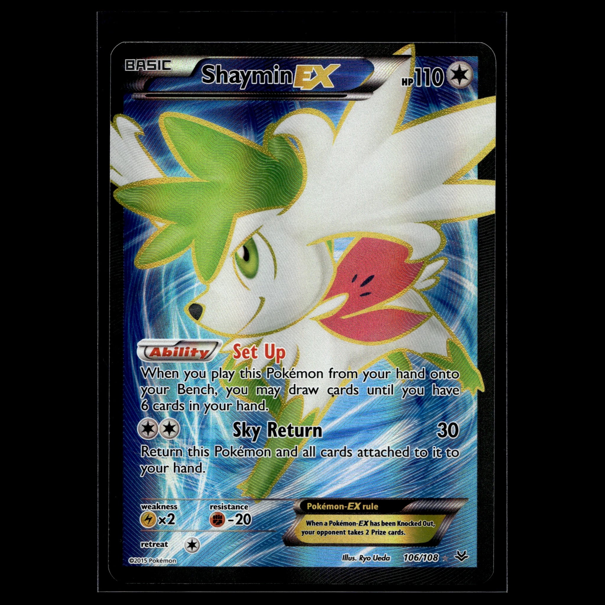 Shaymin EX SR · Roaring Skies · 106/108 · Englisch · (Excellent+) - Bild 1